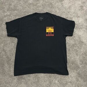 Black/Red Large Neon Riot Japanese Mountain Tee